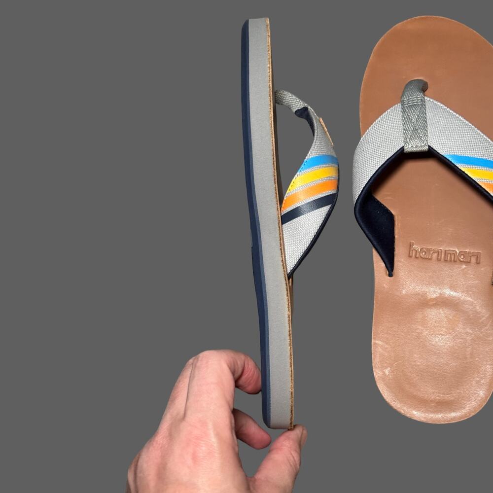 Hari Mari Del Mar Flip Flops Horizon Men’s 9 NWT - Picture 5 of 10